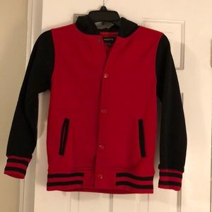 Red and Black Letter Style Hoodie